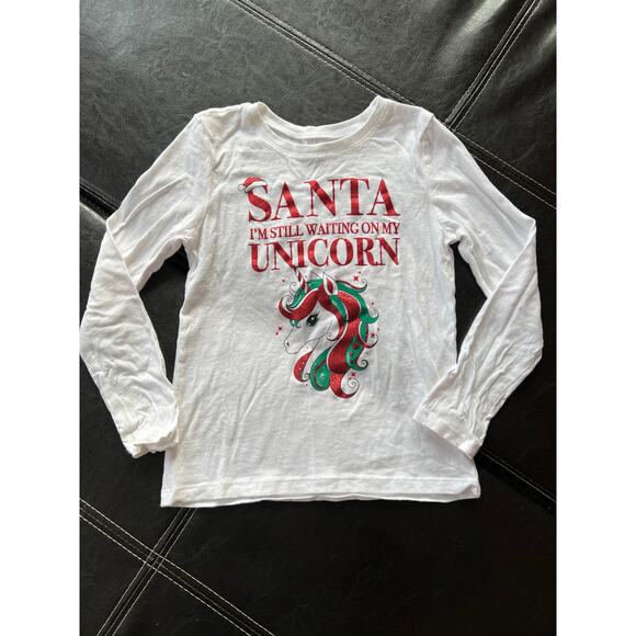 The Children’s Place - Santa I’m Still Waiting On My Unicorn Top - Picture 2 of 5